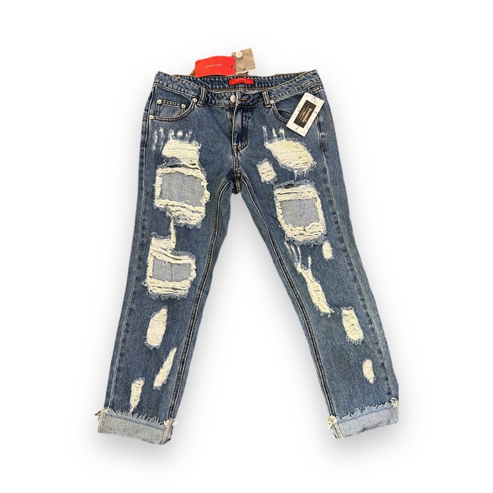 Distressed boyfriend jeans | Size: medium